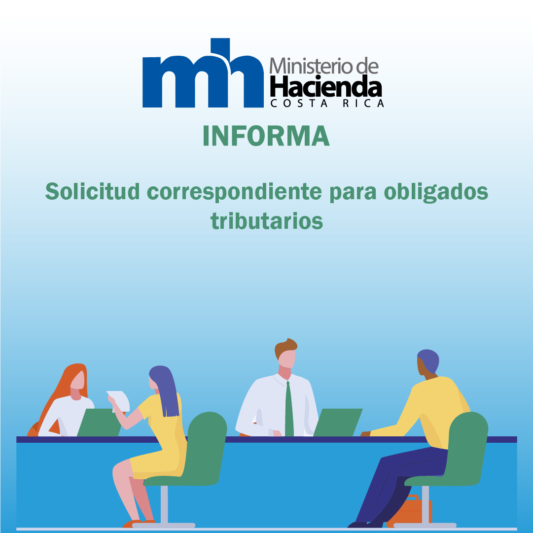 Solicitud correspondiente para obligados tributarios